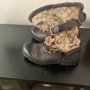 SIZE 8 COACH WINTER BOOTS